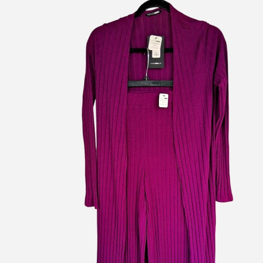 Elegant Magenta Cardigan